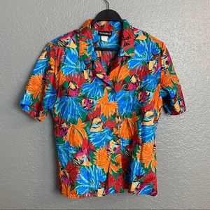 VINTAGE NOTATIONS FLORAL BUTTON DOWN {8}